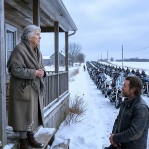 Bikers Return to Thank Elderly Woman Who Sheltered Them During a Snowstorm