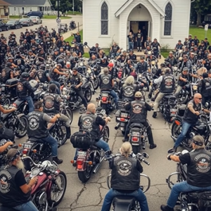 Bikers Surrounded Church When They Heard What Landlord Was Doing to the Pastors Family!