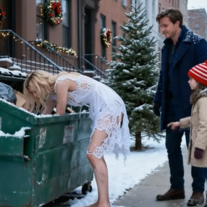 Dad, why is she looking for food in the trash? the little girl asked the CEO, What he did next left her speechless