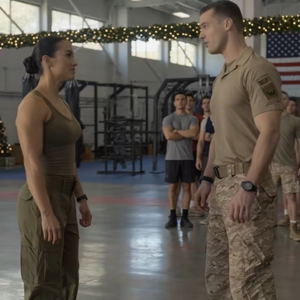 Navy SEAL Asked Her Rank As A Joke, Then Captain Made The Whole Base Go Silent, The metallic clang