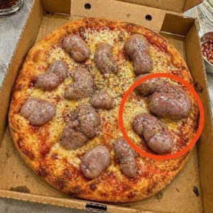 I ordered a pizza in the evening. The delivery driver brought it to me.