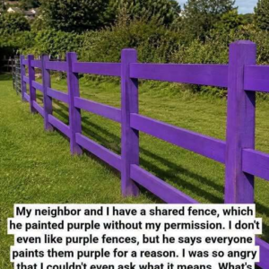If You See a Painted Purple Fence, This Is What It Means