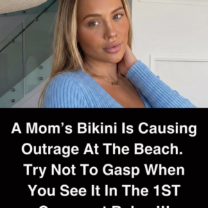 A Single Beach Photo of a Mom Wearing a Bikini Sparked a Heated Online Debate, but When People Finally Saw What Was Happening Outside the Frame, the Entire Conversation Took an Unexpected Turn