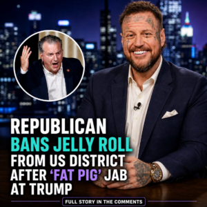 Republican bans Jelly Roll from US district after ‘fat pig’ jab at Trump