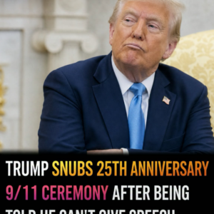 Trump snubs 25th anniversary 9/11 ceremony after being told he can’t give a speech