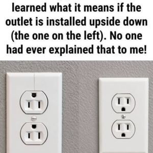 Why Some Wall Outlets Are Installed Up