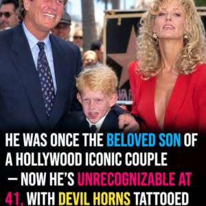 Farrah Fawcett’s son is unrecognizable at 41, with devil horns inked into his scalp