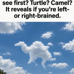 Which animal do you see first? Turtle? Camel?