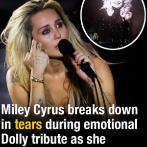 Miley Cyrus claims Dolly ‘speaks’ to her from the ‘other side’ as she breaks down in tears on stage