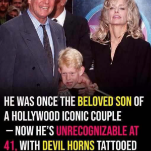 Farrah Fawcett’s son is unrecognizable at 41, with devil horns inked into his scalp