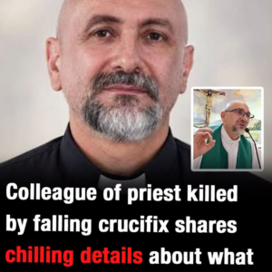 Colleague of priest killed by falling crucifix shares chilling details about the cross